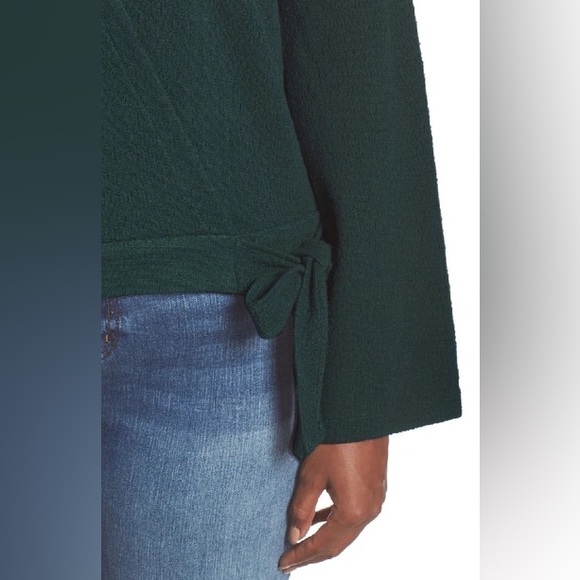 Madewell Texture & Thread Crepe Wrap Top - Picture 4 of 12